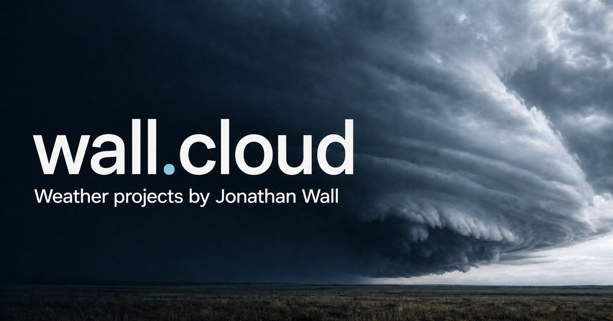 A layered wall cloud over an open landscape